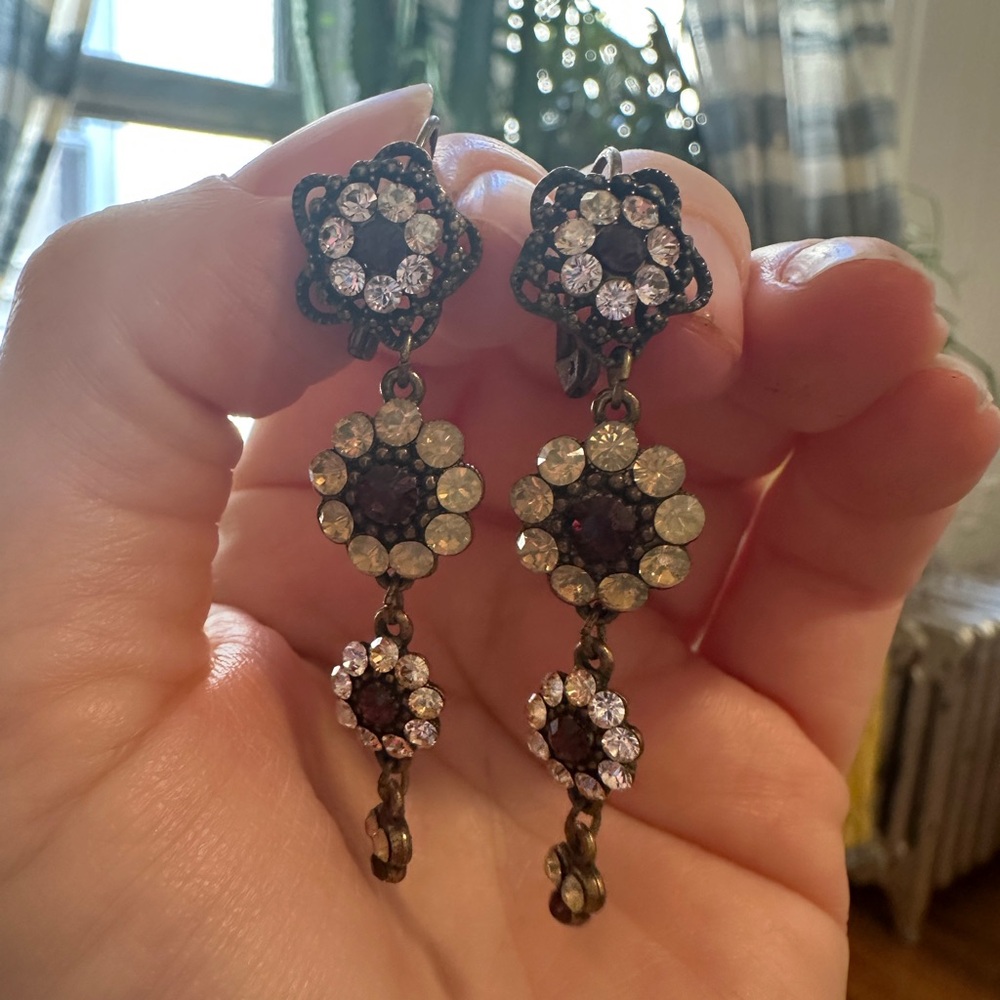Michal Negrin Earrings and matching Necklace